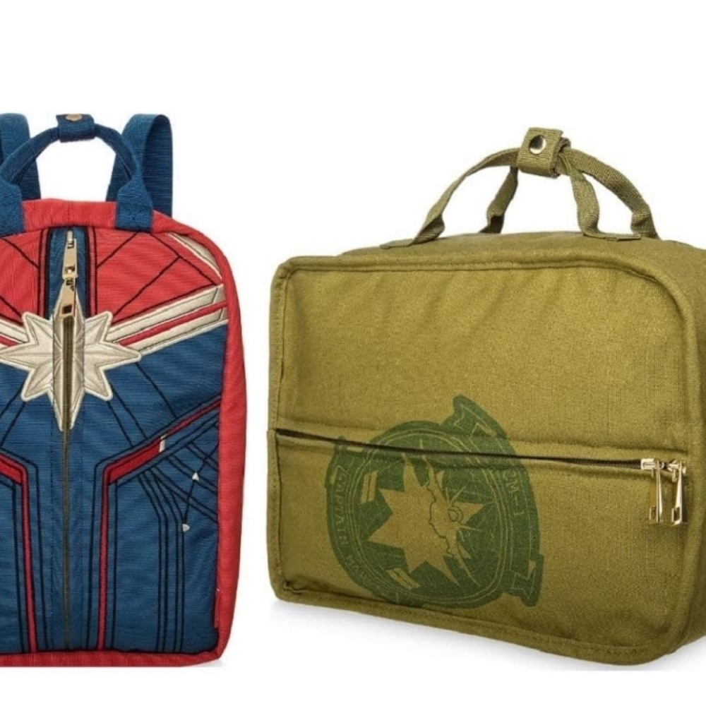 Captain Marvel Loungefly reversible mini backpack/ handbag